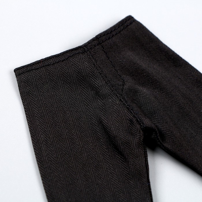 Джинсы для кукол мужчин, длина &mdash; 18 см, цвет чёрный