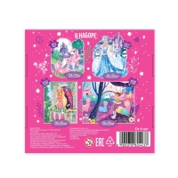 Набор с фигурными пазлами 4 в 1 &laquo;Мир волшебства&raquo;, от 83 до 108 деталей