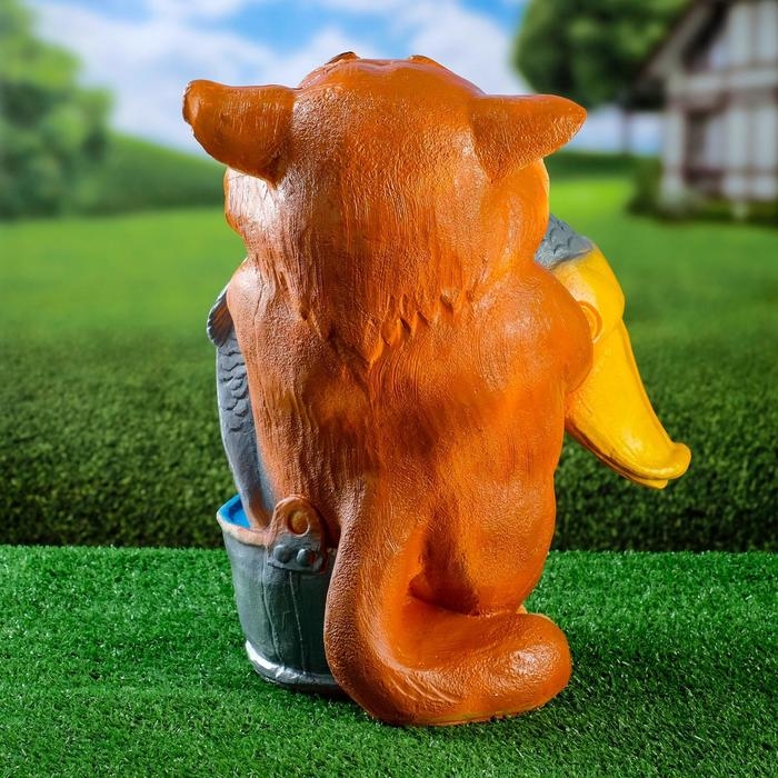 Садовая фигура Садовая фигура "Кот рыбак средний" 41х23х18см