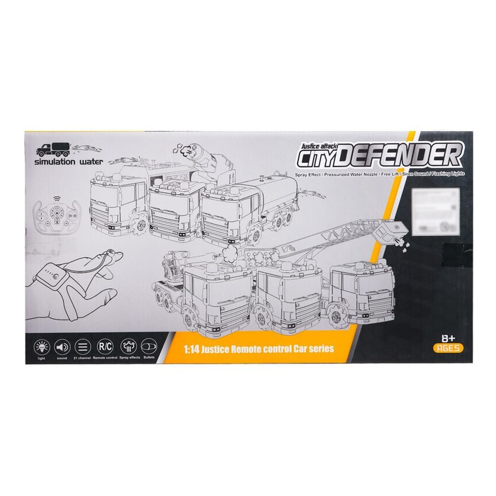 Машина радиоуправляемая &laquo;Пожарная служба&raquo;, масштаб 1:14, 4WD, дымовая пушка