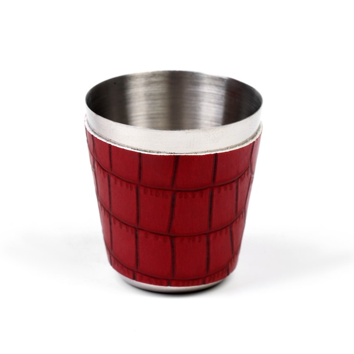 Подарочный набор 6 в 1 "Орёл": фляжка 270 мл + 4 рюмки в коже, воронка