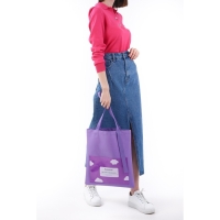 Шопер текстильный &laquo;Нет ничего возможного&raquo; облако, с карманом, 35 х 0,5 х 40 см, цвет сиреневый