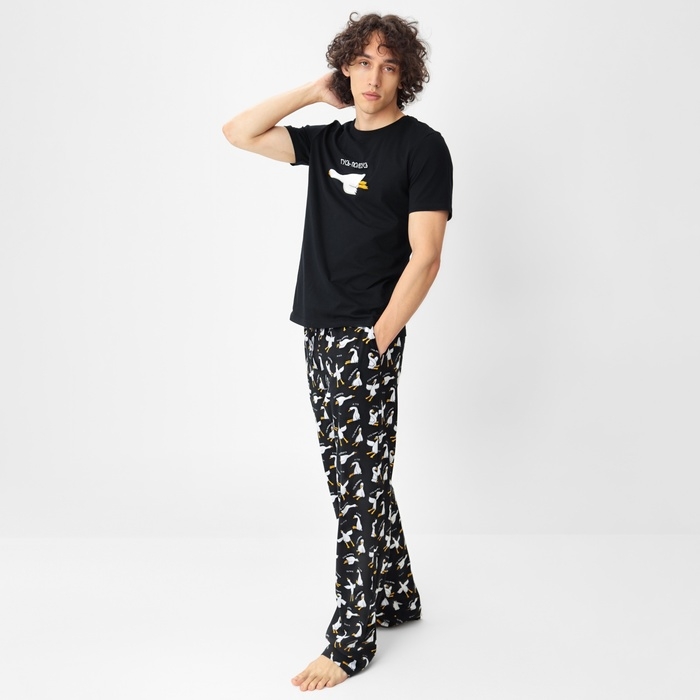 Пижама мужская (футболка и брюки) KAFTAN Gussi, р-р 50 Пижама мужская (футболка и брюки) KAFTAN Gussi, р-р 50