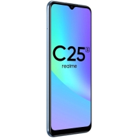 Смартфон Realme C25S, 6.5", LCD, 2 sim, 4 Гб, 128 Гб, 48 Мп, 8 Мп, 6000 мАч, NFC, синий Смартфон Realme C25S, 6.5", LCD, 2 sim, 4 Гб, 128 Гб, 48 Мп, 8 Мп, 6000 мАч, NFC, синий