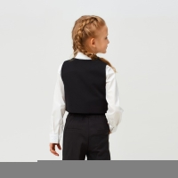 Жилет для девочки MINAKU, цвет чёрный, рост 134 см Жилет для девочки MINAKU, цвет чёрный, рост 134 см