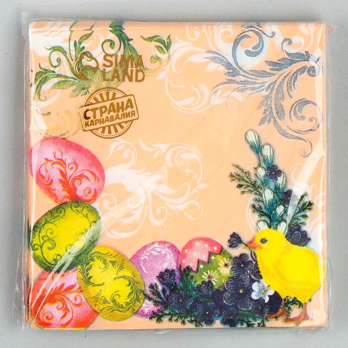 Салфетки бумажные «Пасха» 25х25 см, набор 20 шт. Салфетки бумажные «Пасха» 25х25 см, набор 20 шт.