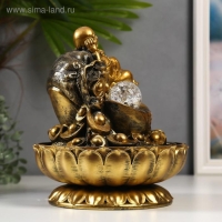Фонтан настольный от сети, подсветка "Золотой хотей и слитки золота" 31х24х24 см Фонтан настольный от сети, подсветка "Золотой хотей и слитки золота" 31х24х24 см
