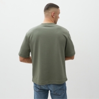 Футболка мужская MINAKU: Basic line MAN цвет хаки, размер 52