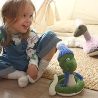 Новый год! Мягкая игрушка «Змей Сёма», в синей шапке, 20 см Новый год! Мягкая игрушка «Змей Сёма», в синей шапке, 20 см