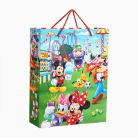 Пакет подарочный 3Д "С Днём Рождения!" 40х31х11.5 см, Микки Маус