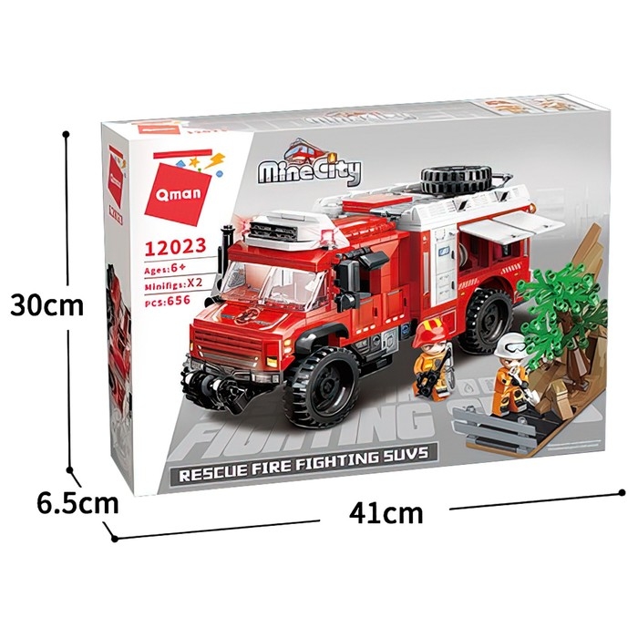 Конструктор Огнеборцы &laquo;Пожар в парке&raquo;, 656 деталей