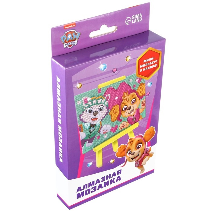 Алмазная мозаика, 16х10.5 см, Щенячий патруль