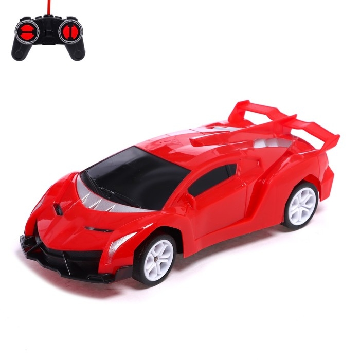 Машина радиоуправляемая «Суперкар», 1:20, работает от аккумулятора, цвет красный Машина радиоуправляемая «Суперкар», 1:20, работает от аккумулятора, цвет красный