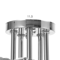 Люстра "Селена" 5х40Вт Е27 Хром 52х52х21см Люстра "Селена" 5х40Вт Е27 Хром 52х52х21см