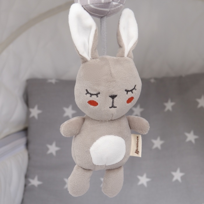 Подвеска - погремушка &laquo;Зайка Бонни&raquo;, с пищалкой, на кроватку, коляску, Крошка Я