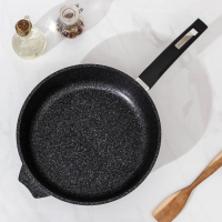 Сковорода &laquo;Гранит Star&raquo;, d=28 см, пластиковая ручка, антипригарное покрытие, тёмно-синий