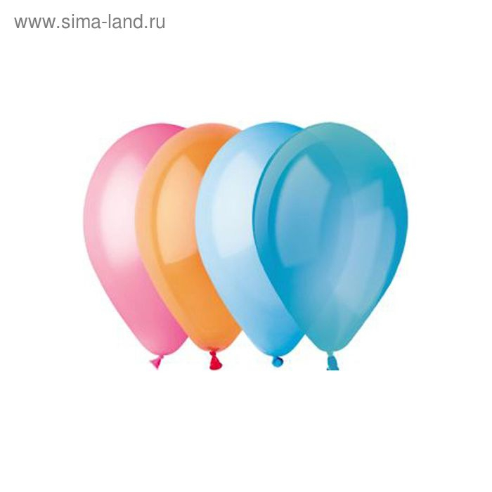 Шар латексный 10", пастель, набор 100 шт., цвета МИКС
