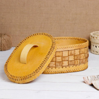 Батонница &laquo;Плетёнка&raquo;, 27&times;18&times;13 см, береста