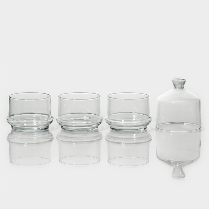 Набор стеклянных ёмкостей Berry, 220 мл, 3 шт Набор стеклянных ёмкостей Berry, 220 мл, 3 шт