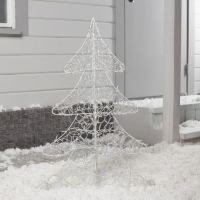 Светодиодная фигура &laquo;Ёлка&raquo; 65 &times; 90 &times; 35 см, металл, 31 В, свечение белое