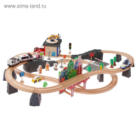 Железная дорога "Путешествие на море", поезд на батарейках, 92 элемента Железная дорога "Путешествие на море", поезд на батарейках, 92 элемента