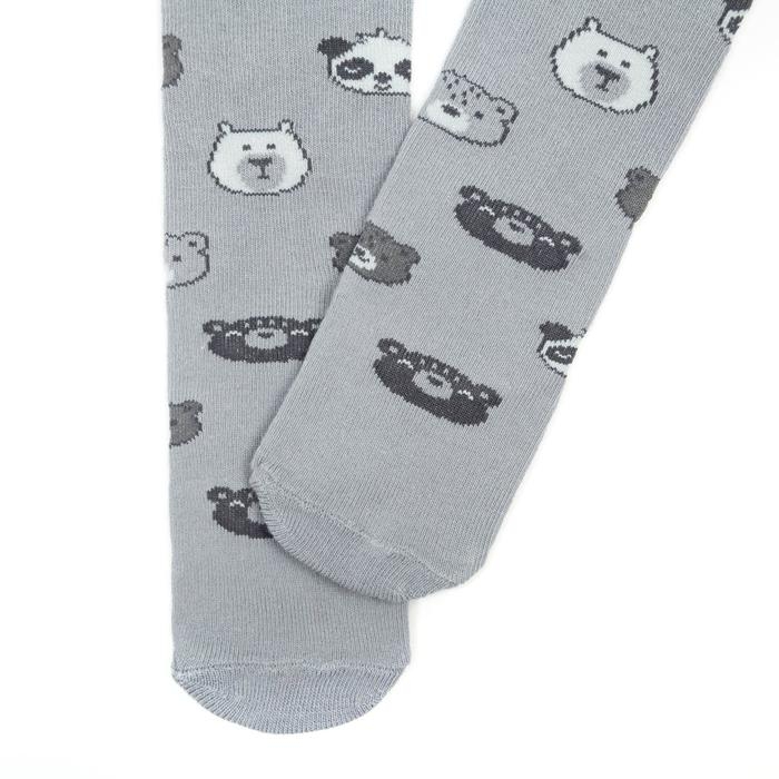 Колготки Крошка Я Колготки Крошка Я "Мишка", серый, рост 62-68 см