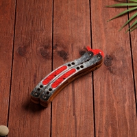 Сувенир деревянный &laquo;Нож Бабочка&raquo; красный