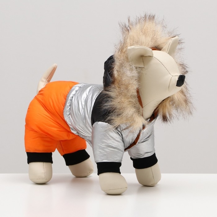 Комбинезон Комбинезон "Пушок", размер 16 (ДС 36 см, ОГ 46 см, ОШ 35 см), коралловый