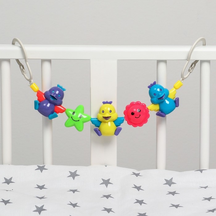 Растяжка на коляску/кроватку «Птенчики», 3 игрушки, цвет МИКС, Крошка Я Растяжка на коляску/кроватку «Птенчики», 3 игрушки, цвет МИКС, Крошка Я