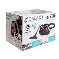 Пылесос Galaxy GL 6250, 1700/400 Вт, 3 л, НЕРА-фильтр, фиолетовый Пылесос Galaxy GL 6250, 1700/400 Вт, 3 л, НЕРА-фильтр, фиолетовый