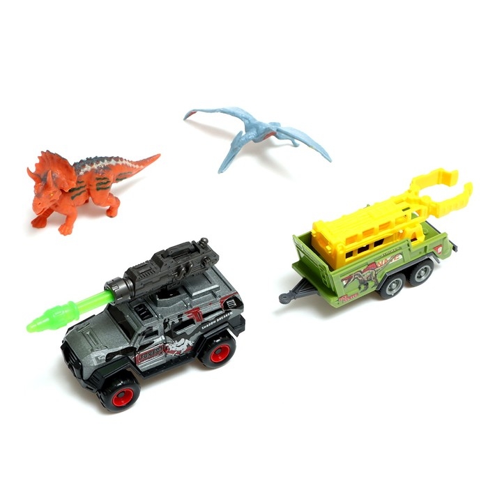 Вертолёт металлический «Дино парк», с динозаврами, МИКС Вертолёт металлический «Дино парк», с динозаврами, МИКС