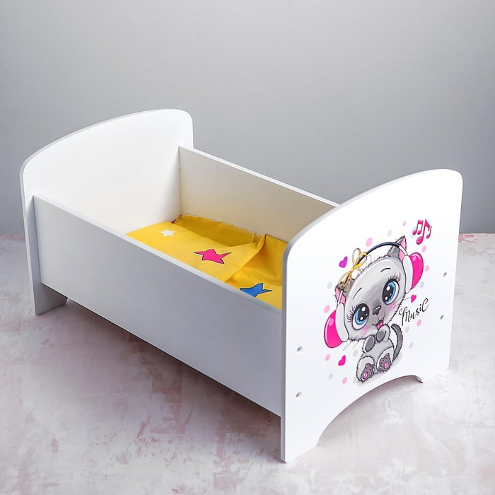 Кроватка «Котёнок в наушниках» Кроватка «Котёнок в наушниках»