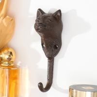 Крючок декоративный чугун "Кошка" 14х4,5х3,6 см Крючок декоративный чугун "Кошка" 14х4,5х3,6 см