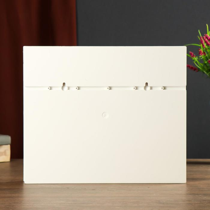 Ключница "Орхидея" Белый  26,5х31,5х4,5 см