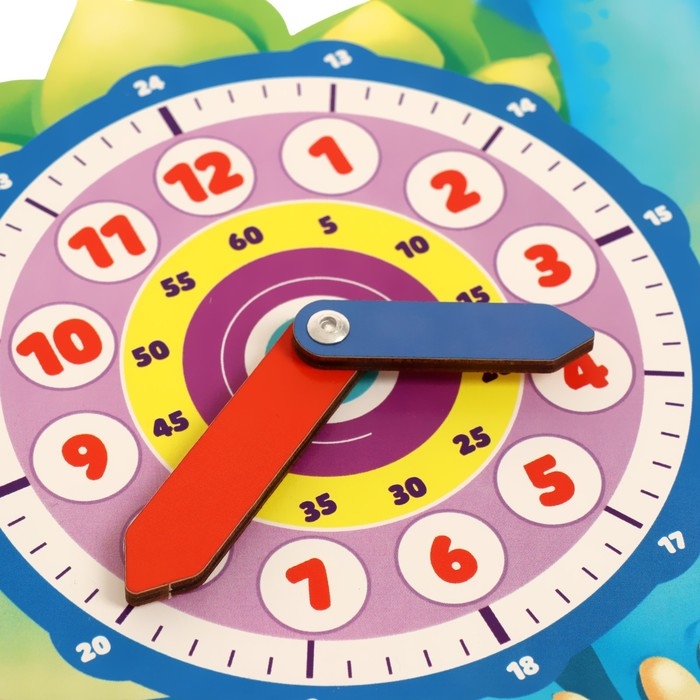 Обучающая игра. Часики «Динозаврик» Обучающая игра. Часики «Динозаврик»