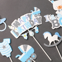 Набор топперов &laquo;С днём рождения, сынок&raquo;, набор 7 шт.