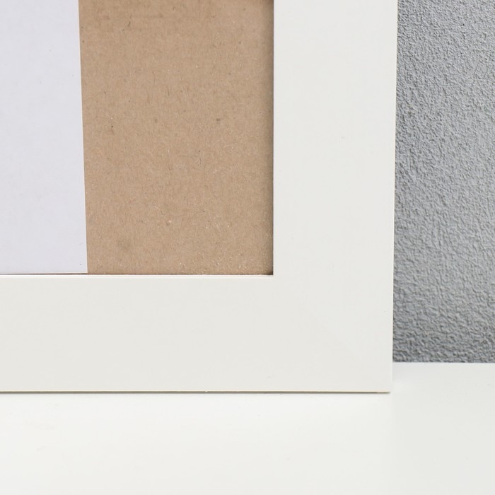 Фоторамка МДФ 40х50 см "Trend" белая (пластиковый экран)