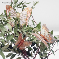 Бабочка для декора и флористики, на прищепке, пластиковая, микс, 1 шт., 5 см и 8 см Бабочка для декора и флористики, на прищепке, пластиковая, микс, 1 шт., 5 см и 8 см