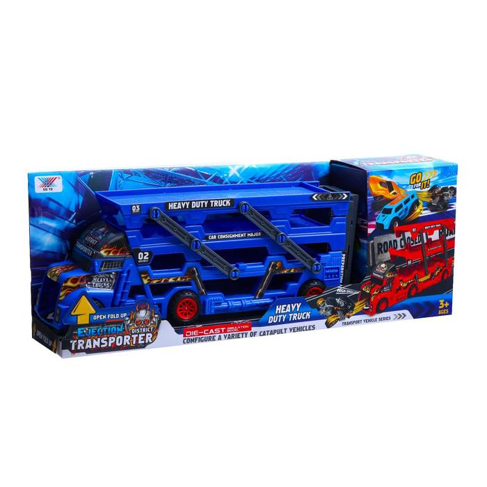 Грузовик &laquo;Пламя&raquo;, с 6 металлическими машинами и запуском, МИКС