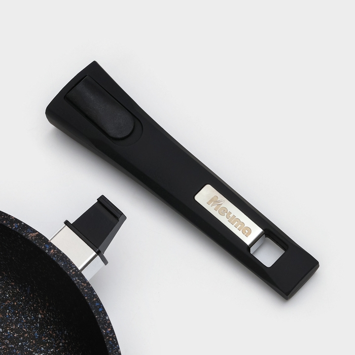 Сковорода &laquo;Гранит Star&raquo; Induction Pro, d=26 см, съёмная ручка, индукция, тёмно-синий