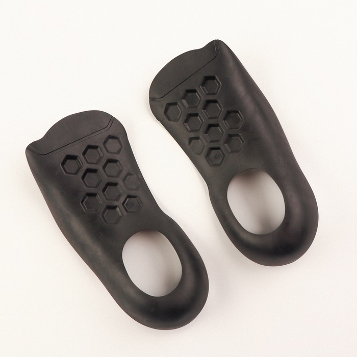 Полустельки для обуви, S р-р, 15 &times; 6 см, пара, цвет чёрный