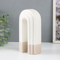 Подсвечник керамика на 1 свечу "Скара" песочно-белый 10,3х6,2х18 см Подсвечник керамика на 1 свечу "Скара" песочно-белый 10,3х6,2х18 см