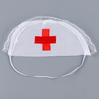 Карнавальный набор &laquo;Медсестра&raquo;: фартук, чулки, головной убор, шприц, р. 40&ndash;46