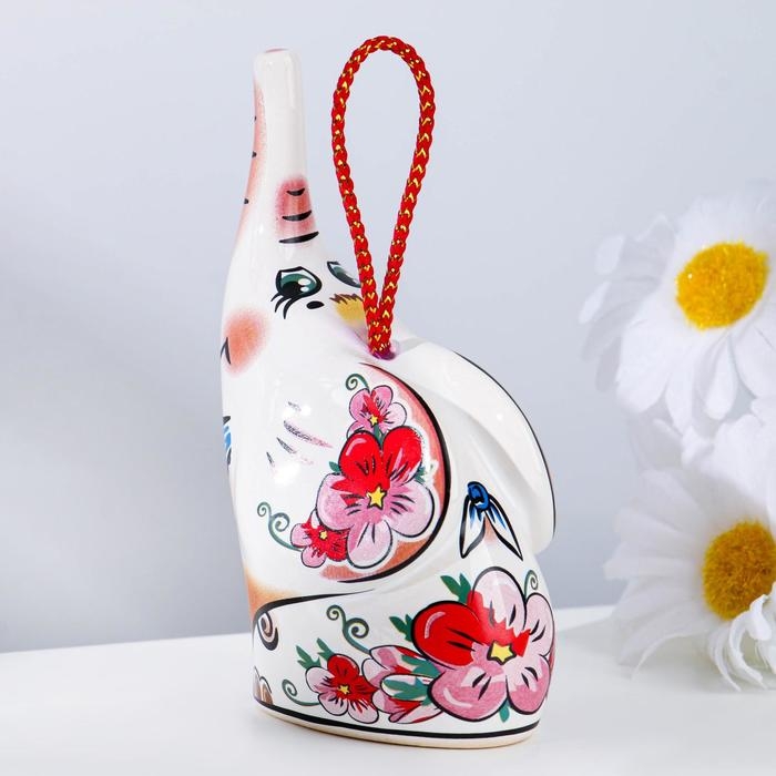 Сувенирный колокольчик "Слоник. Выше нос", 10 см, микс