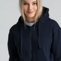 Толстовка на молнии с капюшоном Siverga Heavy 2.0, темно-синяя, размер XL