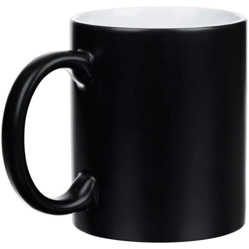 Кружка «Хамелеон», ver.3, матовая, черная Кружка «Хамелеон», ver.3, матовая, черная