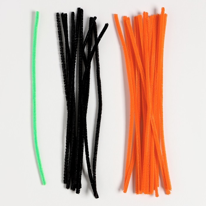 Набор для создания игрушки из меховых палочек на хэллоуин &laquo;Тыква и черный кот&raquo;