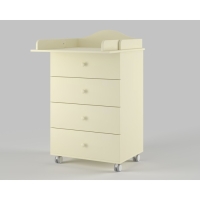 Комод пеленальный детский ИНКАНТО CLASSIC 600/4, 60х45х94 см., 4 ящика, цвет слоновая кость