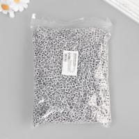 Бусины для творчества пластик "Русские буквы на белом кубике" набор 500 гр 0,6х0,6х0,6 см