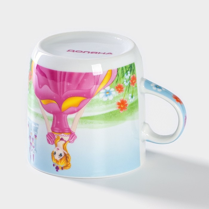 Набор детской посуды из керамики Доляна «Волшебница», 3 предмета: кружка 230 мл, миска 400 мл, тарелка d=18 см, цвет белый Набор детской посуды из керамики Доляна «Волшебница», 3 предмета: кружка 230 мл, миска 400 мл, тарелка d=18 см, цвет белый